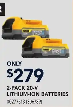 RONA 2-PACK 20-V LITHIUM-ION BATTERIES offer