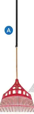 RONA GARANT rakes 24. Leaf rake. Wood and polyethylene offer