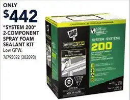 RONA SYSTEM 200 2-COMPONENT SPRAY FOAM SEALANT KIT offer