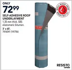 RONA RESISTO SELF-ADHESIVE ROOF UNDERLAYMENT 3' x 65' offer