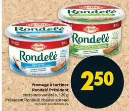 L'Intermarché FROMAGE À TARTINER RONDELÉ | RONDELÉ CHEESE SPREAD, 125 G offer