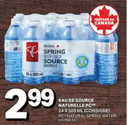 L'Intermarché EAU DE SOURCE NATURELLE | NATURAL SPRING WATER, 24 X 500 ML offer