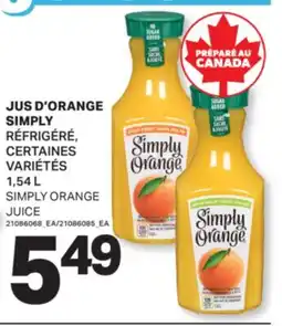 L'Intermarché JUS D'ORANGE | SIMPLY ORANGE, 1,54 L offer
