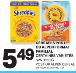 L'Intermarché CÉRÉALES FORMAT FAMILIAL | CEREAL, 525 -650 G offer