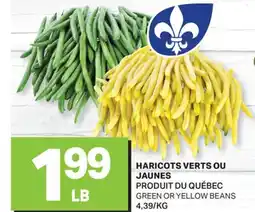 L'Intermarché HARICOTS VERTS OU JAUNES | GREEN OR YELLOW BEANS offer