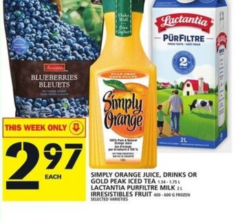 Food Basics Simply orange juice offer