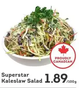 IGA Superstar kaleslaw salad offer