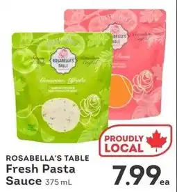 IGA Rosabella's table fresh pasta sauce offer