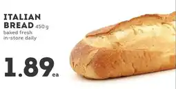 IGA Italian bread offer