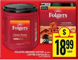 Food Basics Folgers Ground Coffee & Coffee Capsules offer