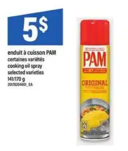 Maxi PAM Original Cooking Oil Spray offer