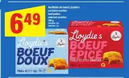 Maxi Lloydie's feuilletés de boeuf offer