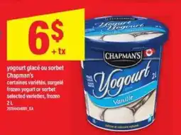 Maxi Chapman's Yogourt Glacé ou Sorbet offer