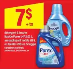 Maxi Purex et Snuggle offer