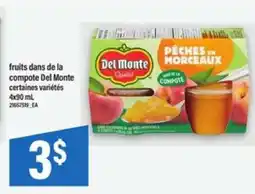 Maxi fruits dans de la compote Del Monte offer