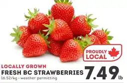 IGA Fresh bc strawberries offer