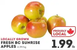 IGA Fresh BC sunrise apples offer