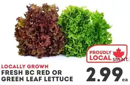 IGA Fresh BC red or green leaf lettuce offer