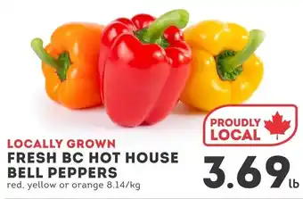 IGA Fresh BC hot house bell peppers offer