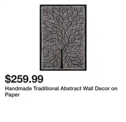 Wayfair Handmade Traditional Abstract Wall Decor on Paper offer