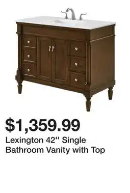 Wayfair Lexington 42'' Single Bathroom Vanity with Top offer