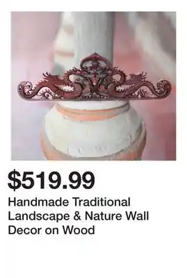 Wayfair Handmade Traditional Landscape & Nature Wall Decor on Wood offer