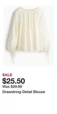 H&M Drawstring-Detail Blouse offer