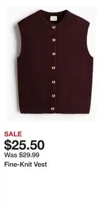 H&M Fine-Knit Vest offer