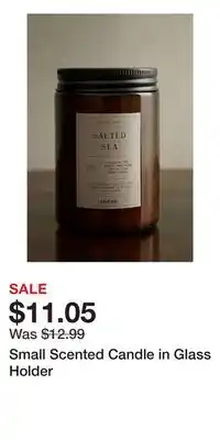 H&M Small Scented Candle in Glass Holder offer