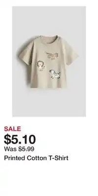 H&M Printed Cotton T-Shirt offer