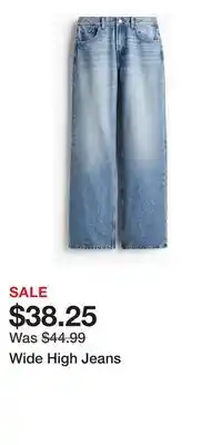 H&M Wide High Jeans offer