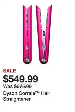 Sephora Dyson Corrale Hair Straightener offer
