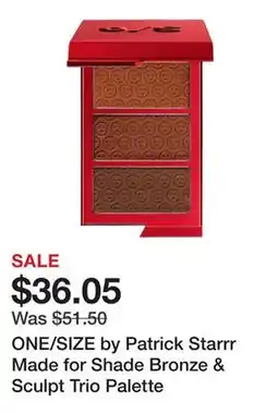 Sephora ONE/SIZE by Patrick Starrr Made for Shade Bronze & Sculpt Trio Palette offer