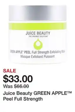 Sephora Juice Beauty GREEN APPLE Peel Full Strength offer
