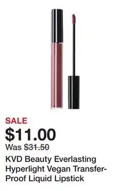 Sephora KVD Beauty Everlasting Hyperlight Vegan Transfer-Proof Liquid Lipstick offer