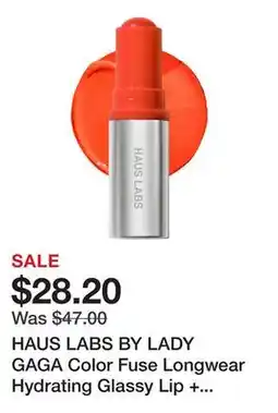 Sephora HAUS LABS BY LADY GAGA Color Fuse Longwear Hydrating Glassy Lip + Cheek Blush Balm Stick offer
