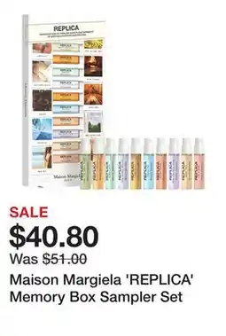 Sephora Maison Margiela 'REPLICA' Memory Box Sampler Set offer