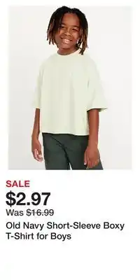 Old Navy Old Navy Short-Sleeve Boxy T-Shirt for Boys offer