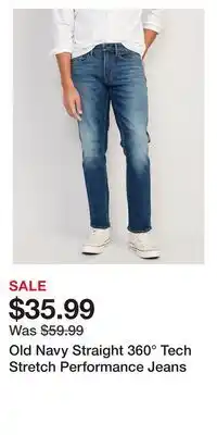Old Navy Old Navy Straight 360° Tech Stretch Performance Jeans offer