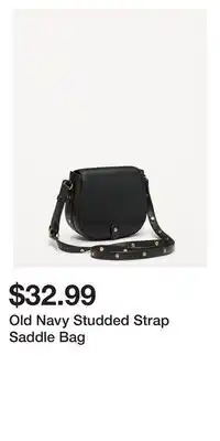 Old Navy Old Navy Studded Strap Saddle Bag offer