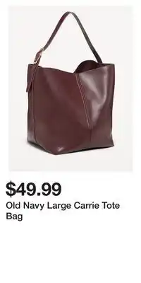 Old Navy Old Navy Large Carrie Tote Bag offer