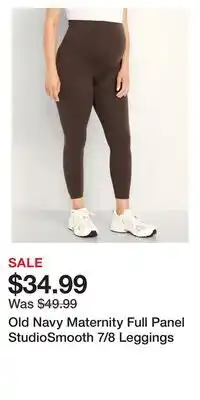Old Navy Old Navy Maternity Full Panel StudioSmooth 7/8 Leggings offer