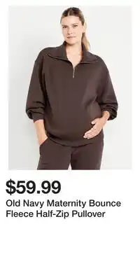 Old Navy Old Navy Maternity Bounce Fleece Half-Zip Pullover offer
