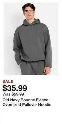 Old Navy Old Navy Bounce Fleece Oversized Pullover Hoodie offer