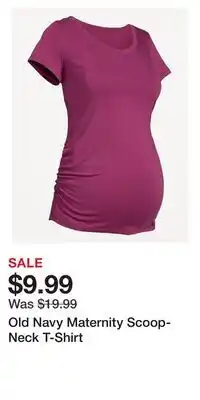 Old Navy Old Navy Maternity Scoop-Neck T-Shirt offer