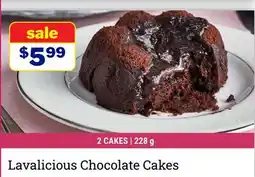 M & M Food Market Lavalicious Chocolate Cakes offer