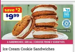 M & M Food Market Ice Cream Cookie Sandwiches offer