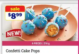 M & M Food Market Confetti Cake Pops offer