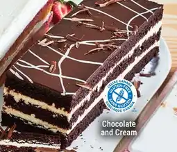 M & M Food Market TOO TALL Cakes Chocolate and Cream offer