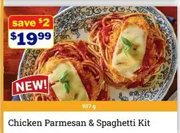 M & M Food Market Chicken Parmesan & Spaghetti Kit offer